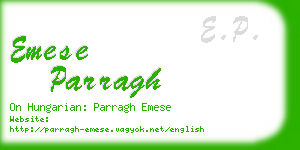 emese parragh business card